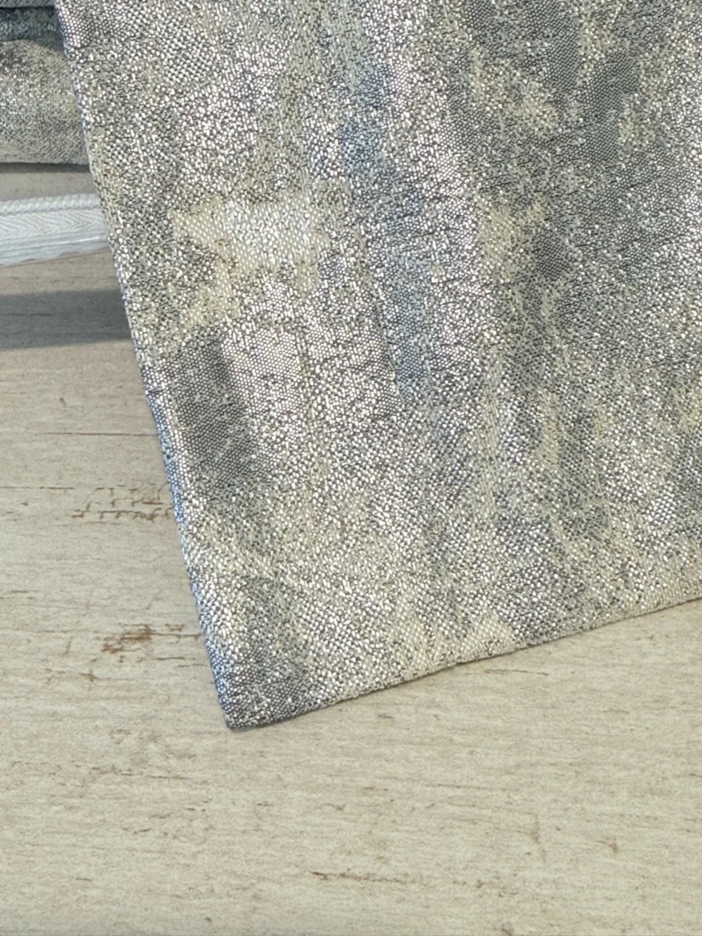 The Art Of Home Ann Gish King Duvet Set Terrazzo Silver New $525 W/Pillow Shams